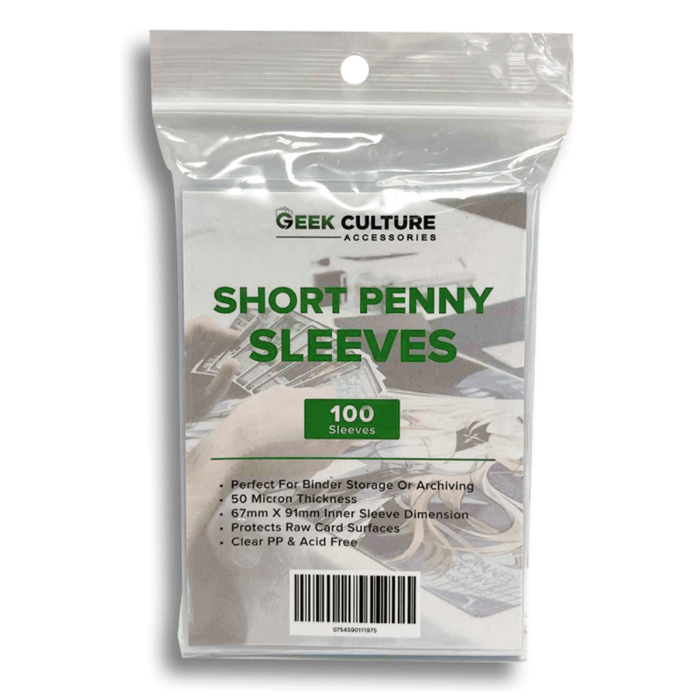 Geek Culture Short Penny Sleeves (100 Pack, Clear)