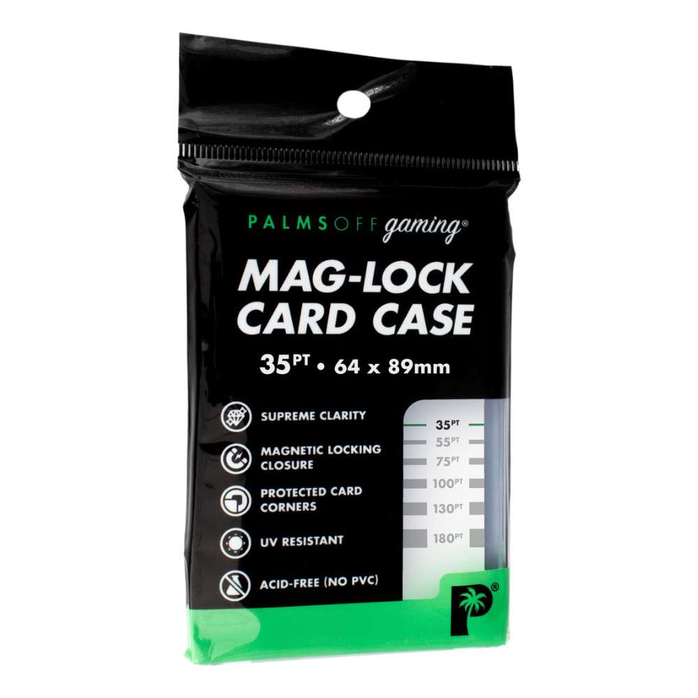 Palms Off Mag-Lock Magnetic Card Case (35pt, Clear)