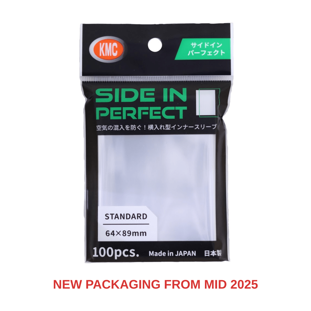 KMC Side-In Perfect Fit Standard Size Sleeves (100 Pack, Clear)