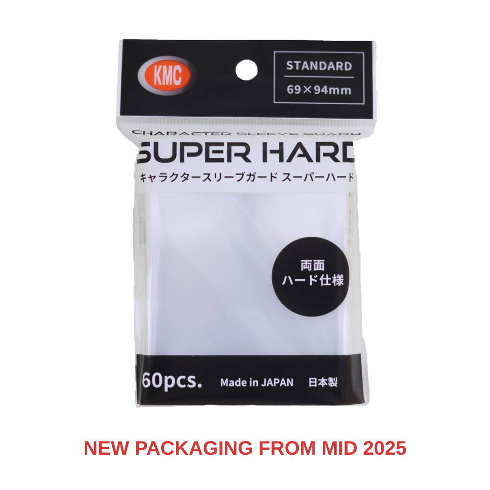 KMC Character Sleeve Guard Super Hard (60 Pack, Clear)