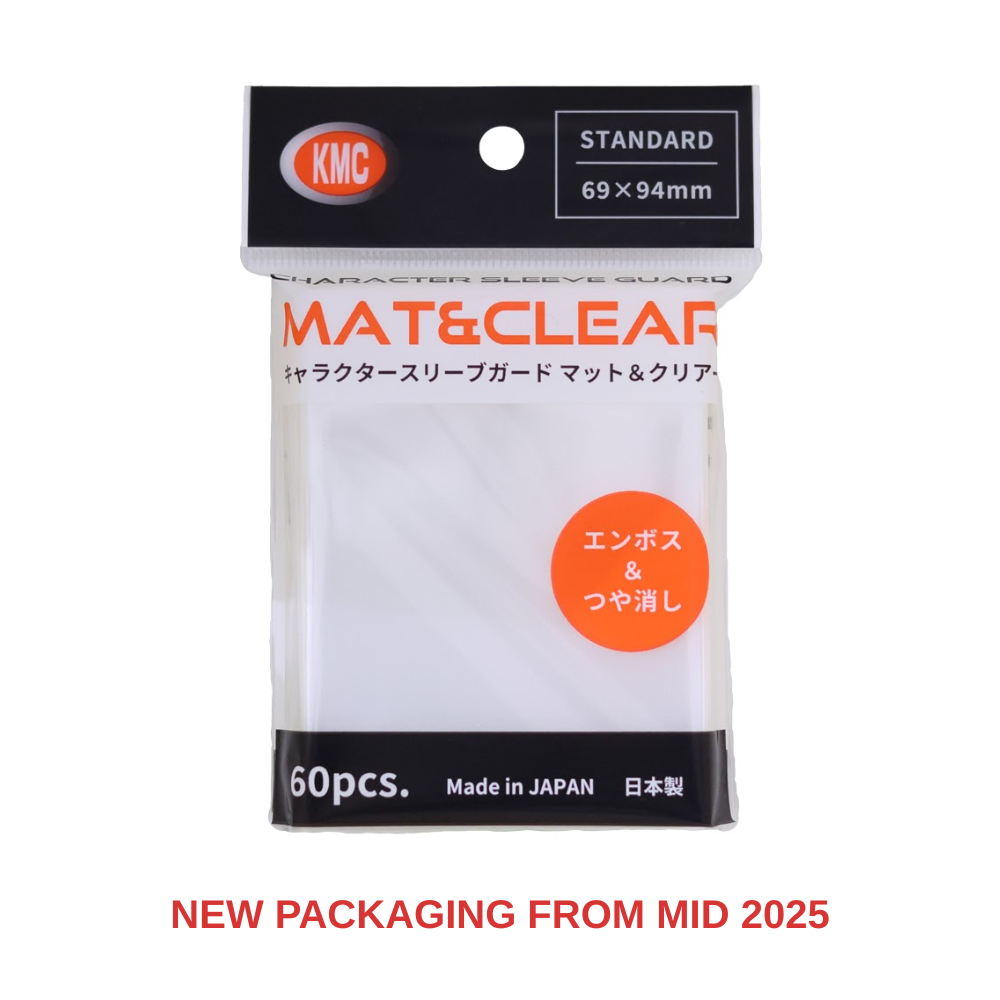 KMC Character Sleeve Guard Matte & Clear (60 Pack)