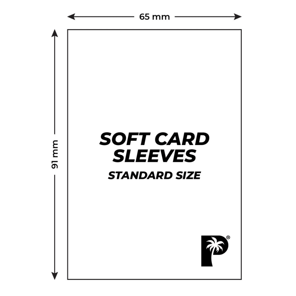Palms Off Soft Penny Card Sleeves (100 Pack, Clear)