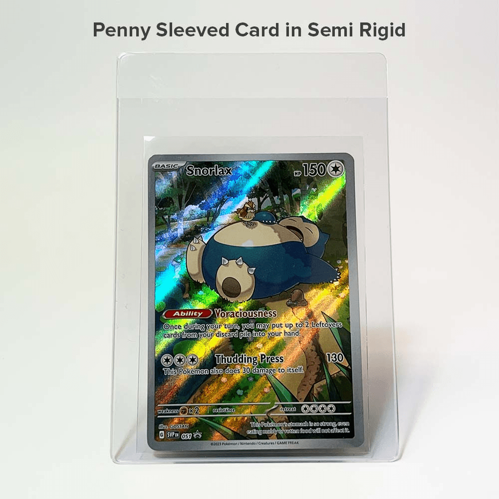 Geek Culture Semi-Rigid Sleeves (25 Pack, Clear)