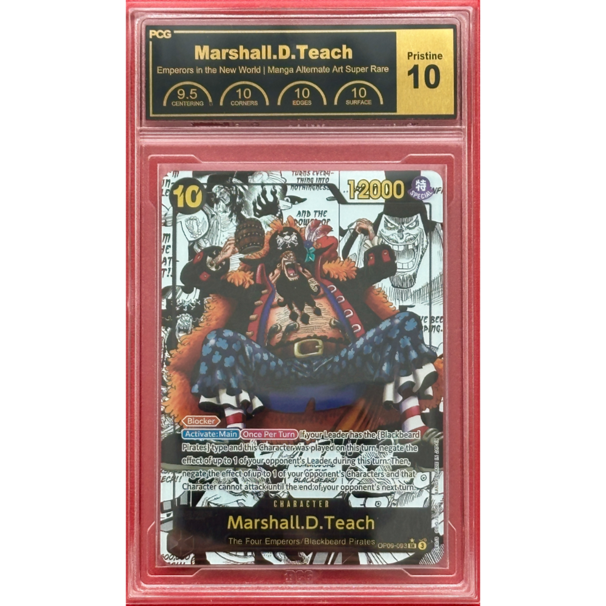 Set of 3x PCG 10 Slabs] Marshall D. Teach | MANGA Alt Art (OP09