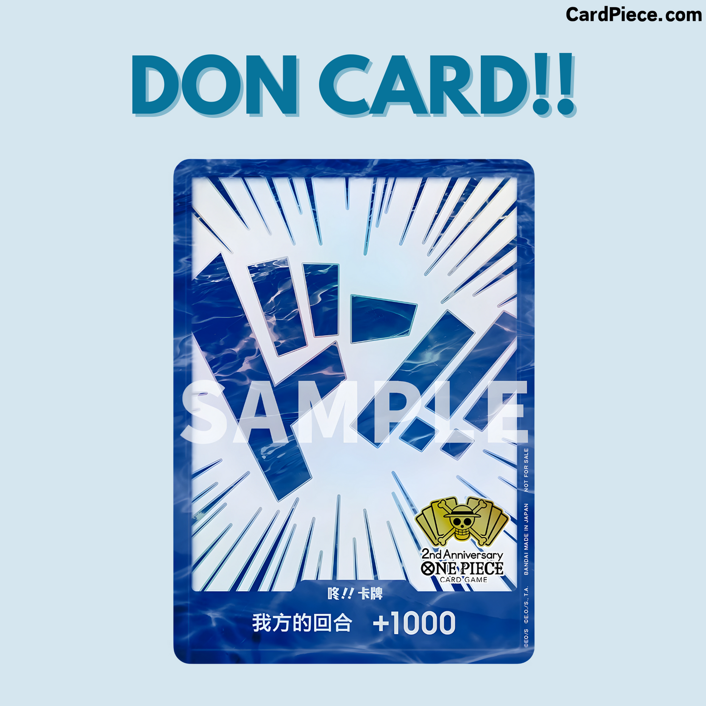 ONE PIECE CARD GAME Chinese 2nd Anniversary Set DON Card