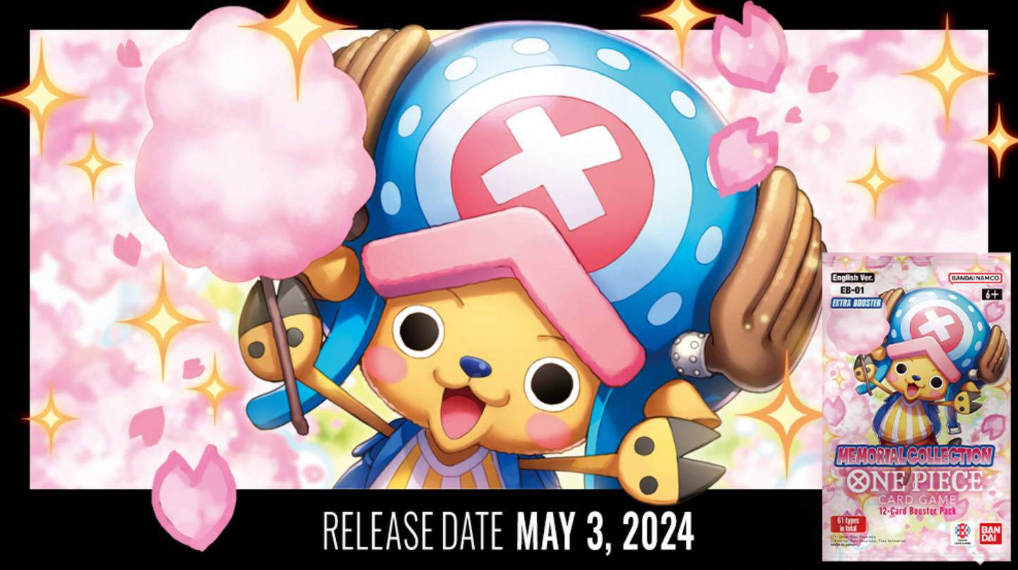 One Piece Card Game EB-01 Memorial Collection Extra Booster English Banner