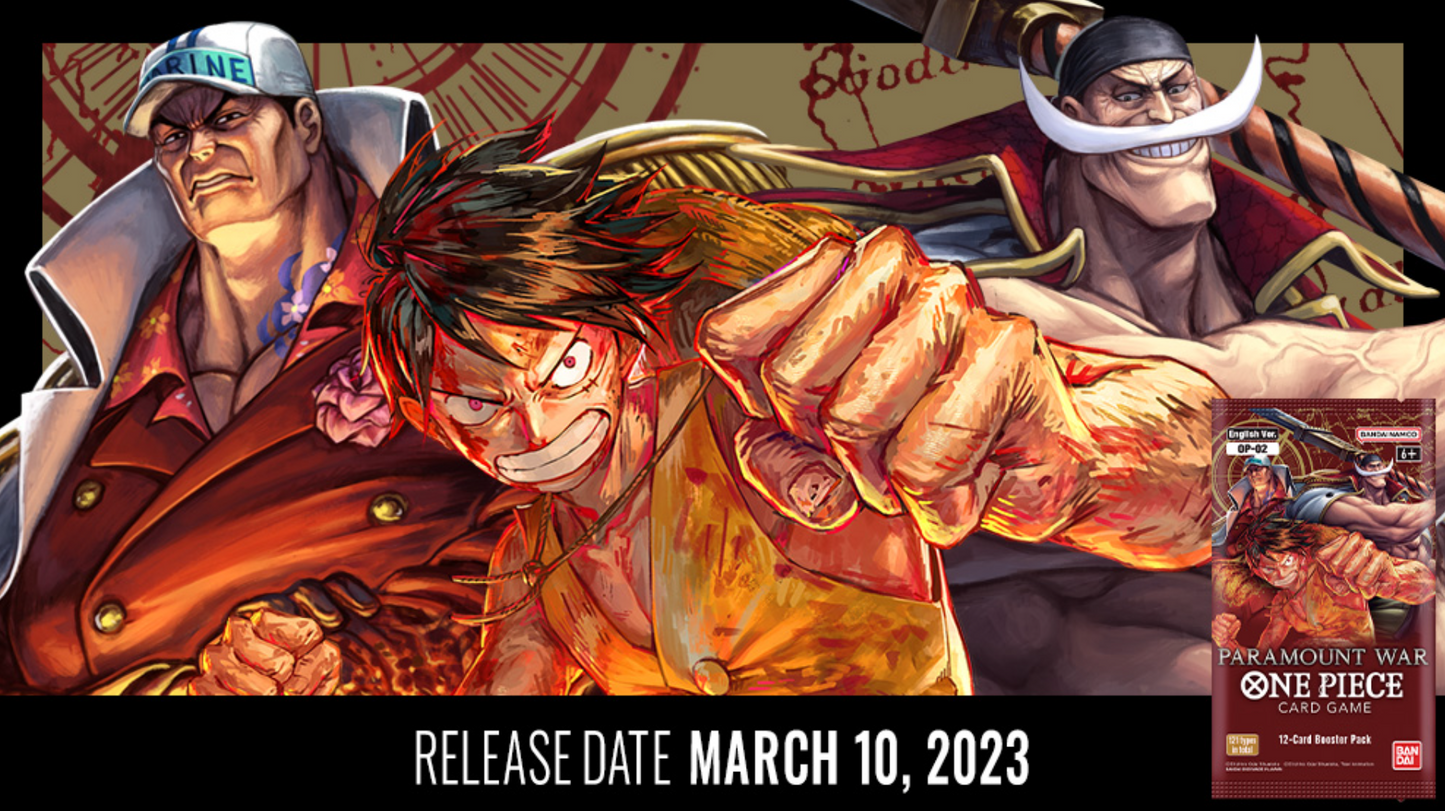 One Piece Card Game OP-02 Paramount War English Banner