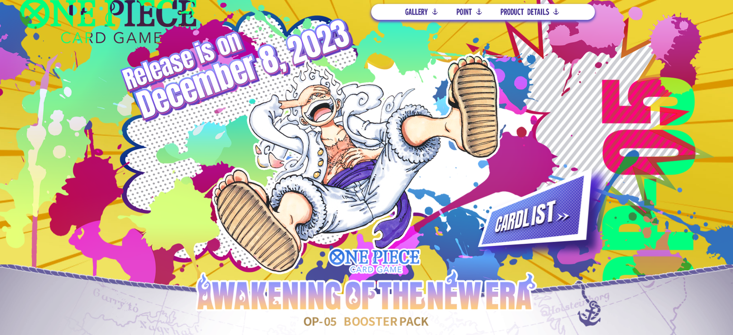 One Piece Card Game OP-05 Awakening of the New Era English Banner