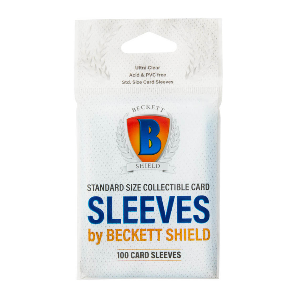 Beckett Shield Standard Size Penny Sleeves (100 Pack, Clear)
