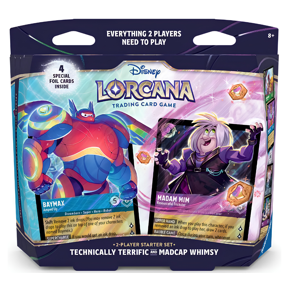 DISNEY LORCANA - Technically Terrific & Madcap Whimsy 2-Player Starter Deck Set - Card Piece