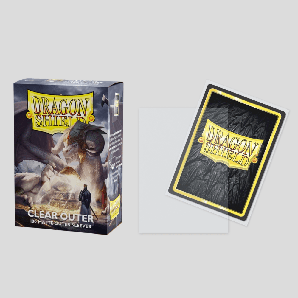 Dragon Shield Matte Outer Sleeves (100 Pack, Clear) - Card Piece