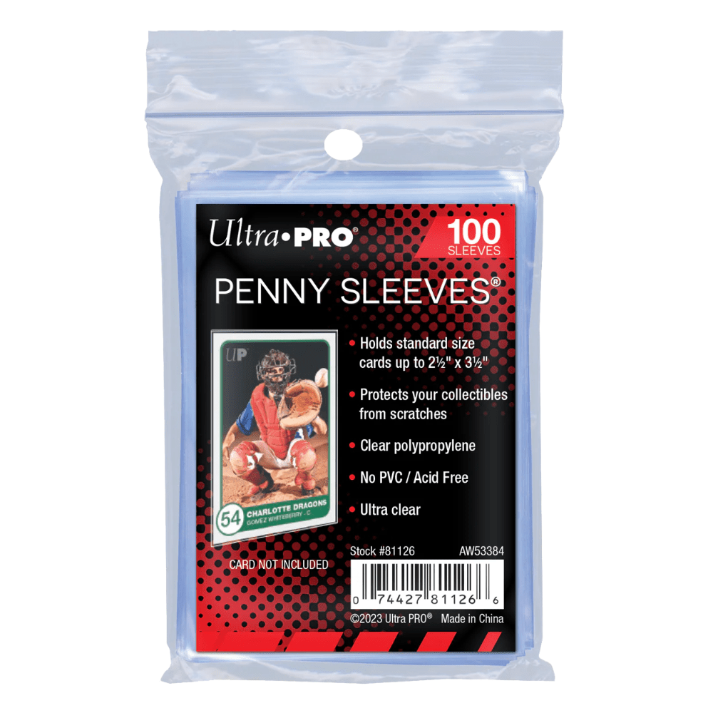 Ultra Pro Standard Size Penny Sleeves (100 Pack, Clear)