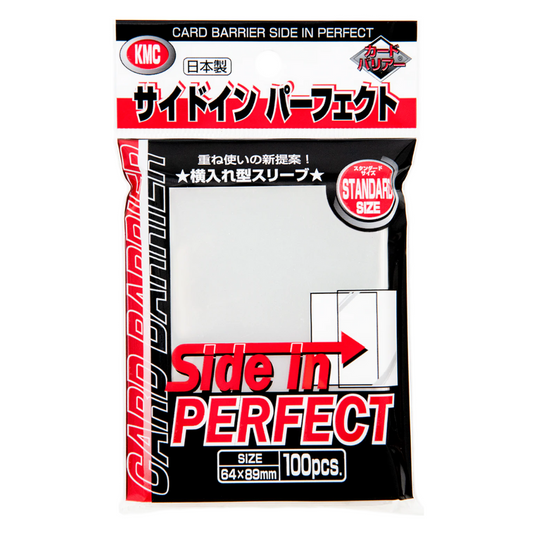 KMC Side In Perfect Fit Standard Size Sleeves (100 Pack, Clear)