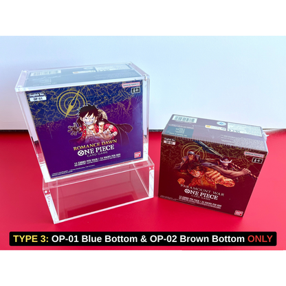 ONE PIECE English Booster Box - Acrylic Display Case Card Piece ONE PIECE English Booster Box - Acrylic Display Case Card Piece