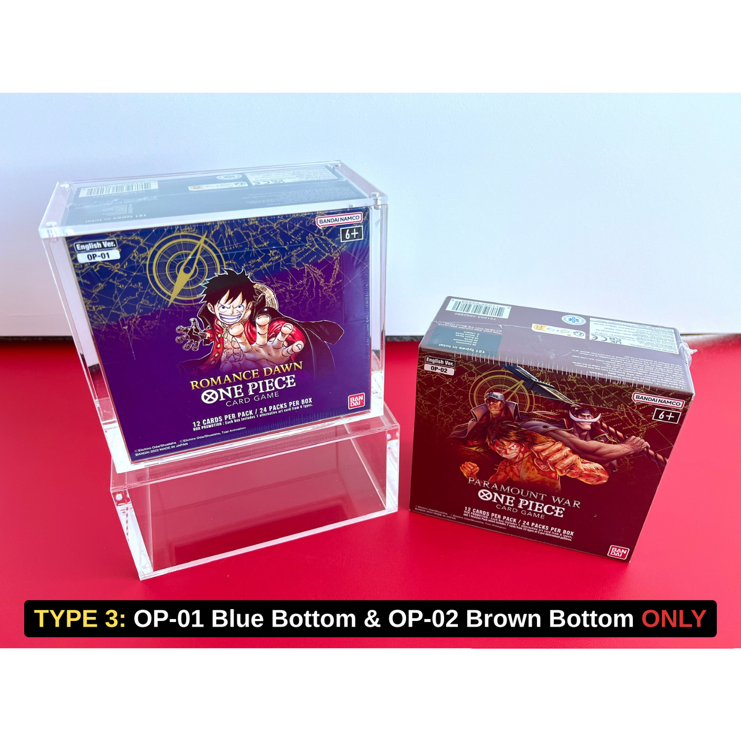 ONE PIECE English Booster Box - Acrylic Display Case