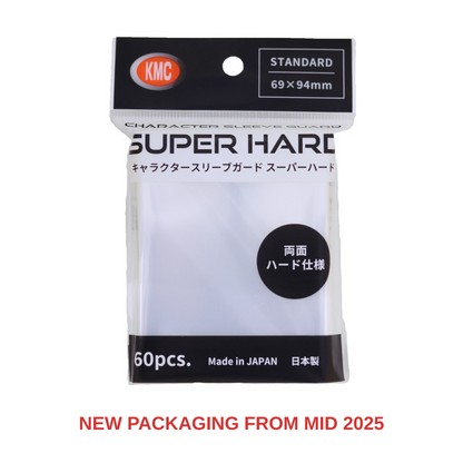 KMC Character Sleeve Guard Super Hard (60 Pack, Clear)