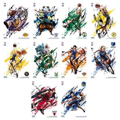 [Poster] ONE PIECE × NBA Complete Mini Poster Set (10 Types)