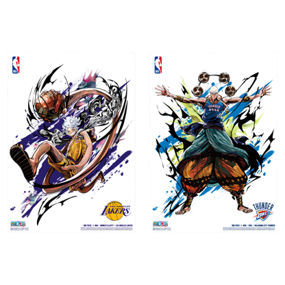 [Poster] ONE PIECE × NBA Complete Mini Poster Set (10 Types)