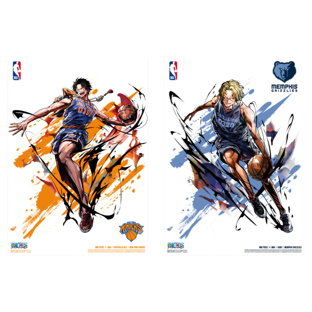 [Poster] ONE PIECE × NBA Complete Mini Poster Set (10 Types)