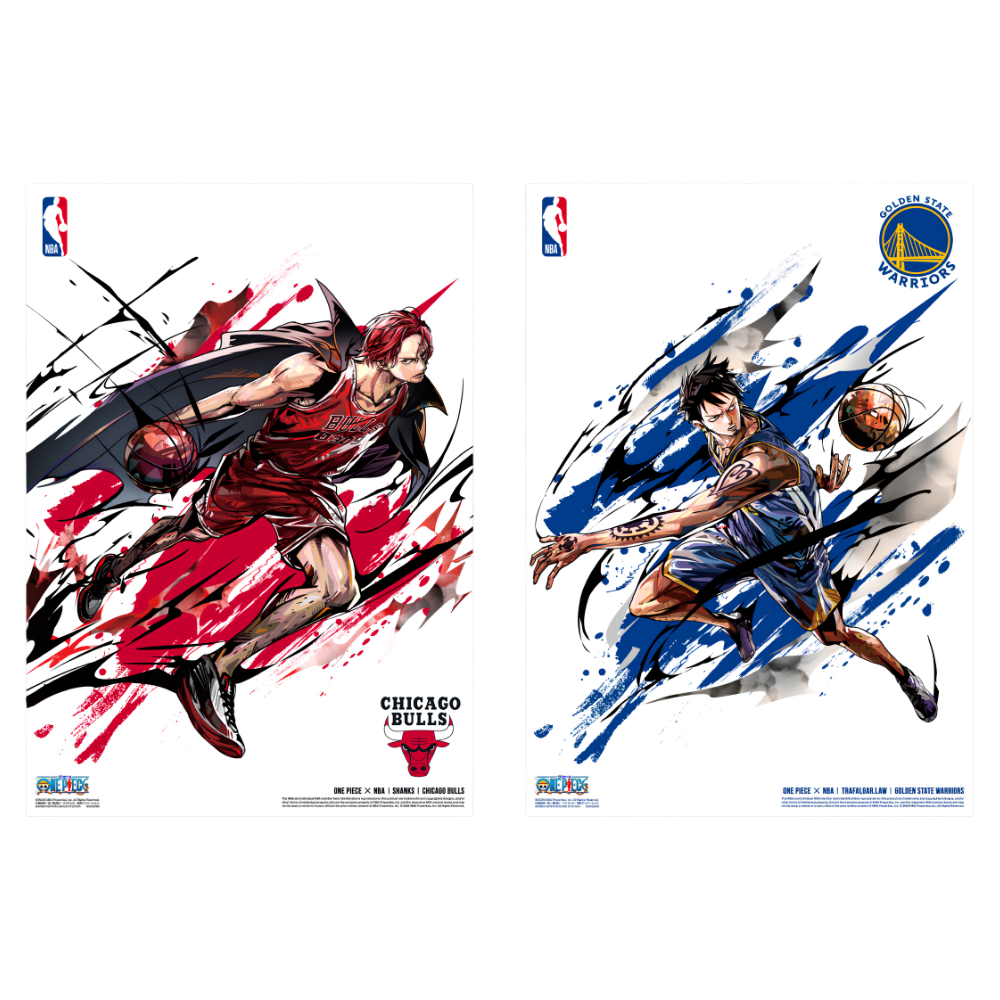 [Poster] ONE PIECE × NBA Complete Mini Poster Set (10 Types)