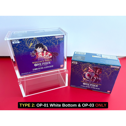 ONE PIECE English Booster Box - Acrylic Display Case Card Piece ONE PIECE English Booster Box - Acrylic Display Case Card Piece