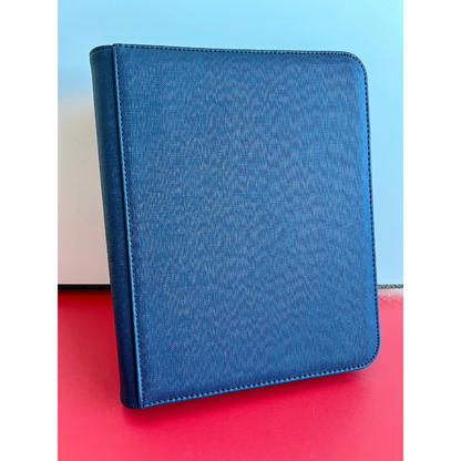 Top Loader Zip Binder 4 Pocket - LEATHER (3 Colors)