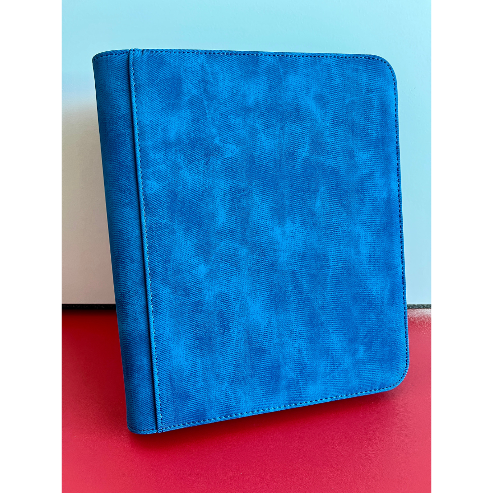 Top Loader Zip Binder 4 Pocket - SUEDE (3 Colors)