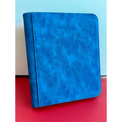 Top Loader Zip Binder 4 Pocket - SUEDE (3 Colors)