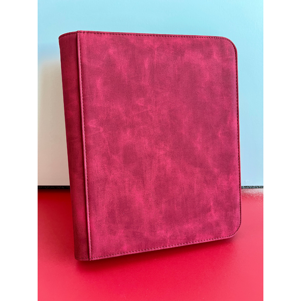 Top Loader Zip Binder 4 Pocket - SUEDE (3 Colors)