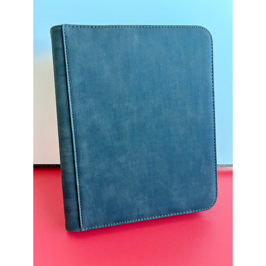 Top Loader Zip Binder 4 Pocket - SUEDE (3 Colors)