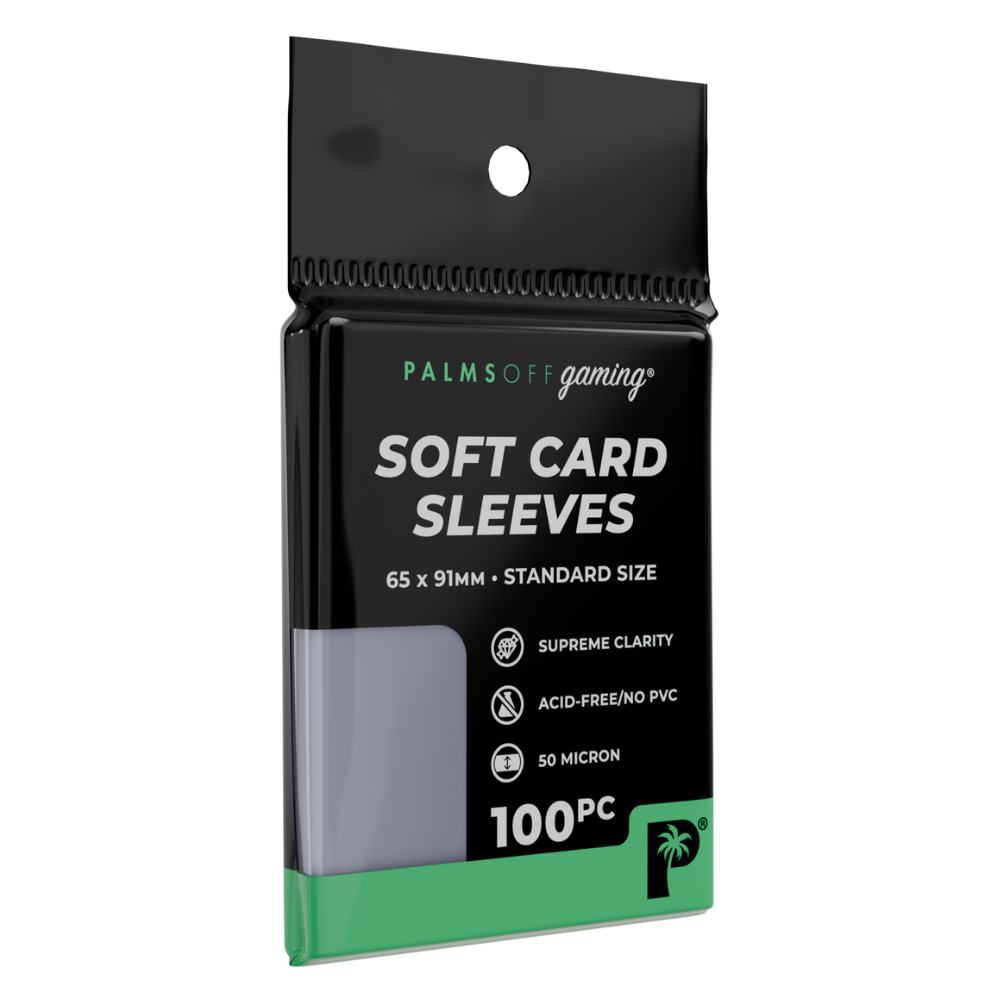 Palms Off Soft Penny Card Sleeves (100 Pack, Clear)