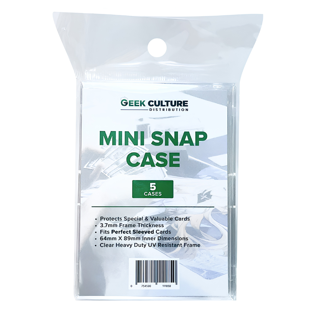 Geek Culture Mini Snap Case (5 Pack, Clear)