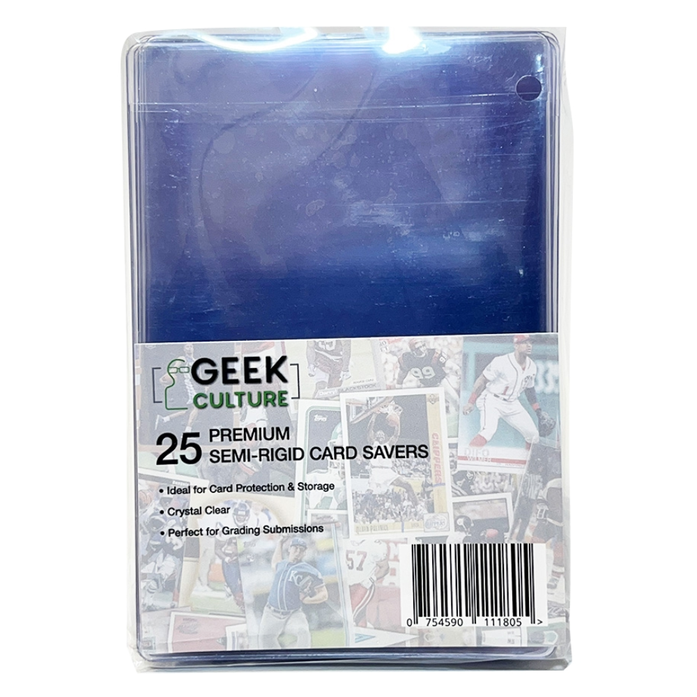 Geek Culture Semi-Rigid Sleeves (25 Pack, Clear)