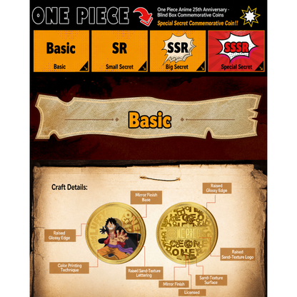 [Blind Box] ONE PIECE - 25th Anniversary Commemorative Gold Coin