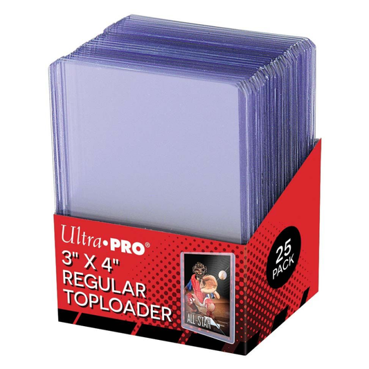 Ultra Pro Regular 3"x4" Toploaders 35pt (25 Pack, Clear)
