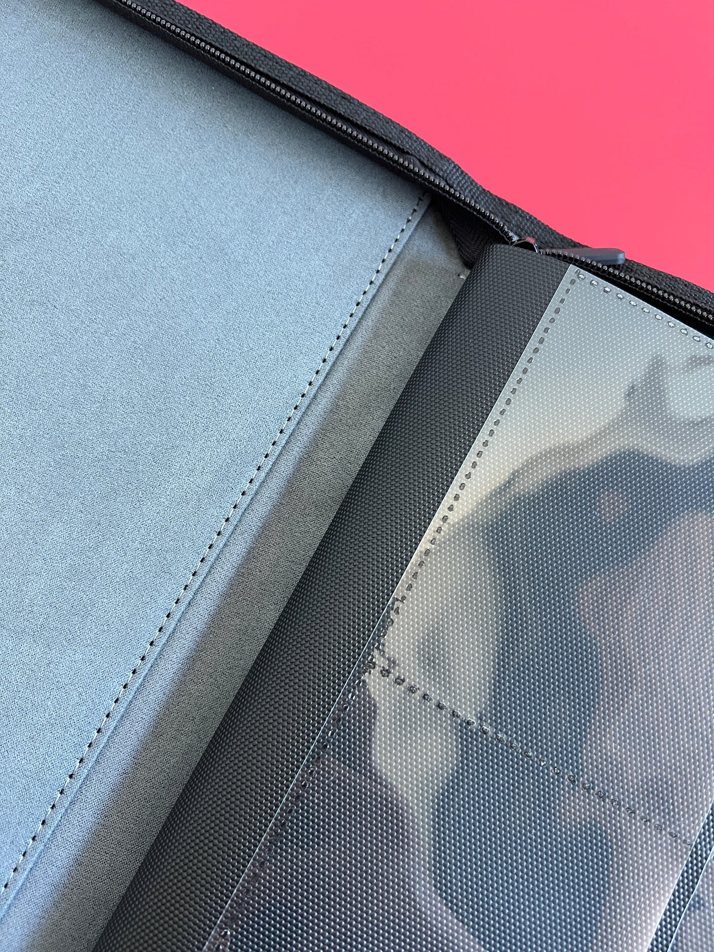 Top Loader Zip Binder 4 Pocket - LEATHER (3 Colors)