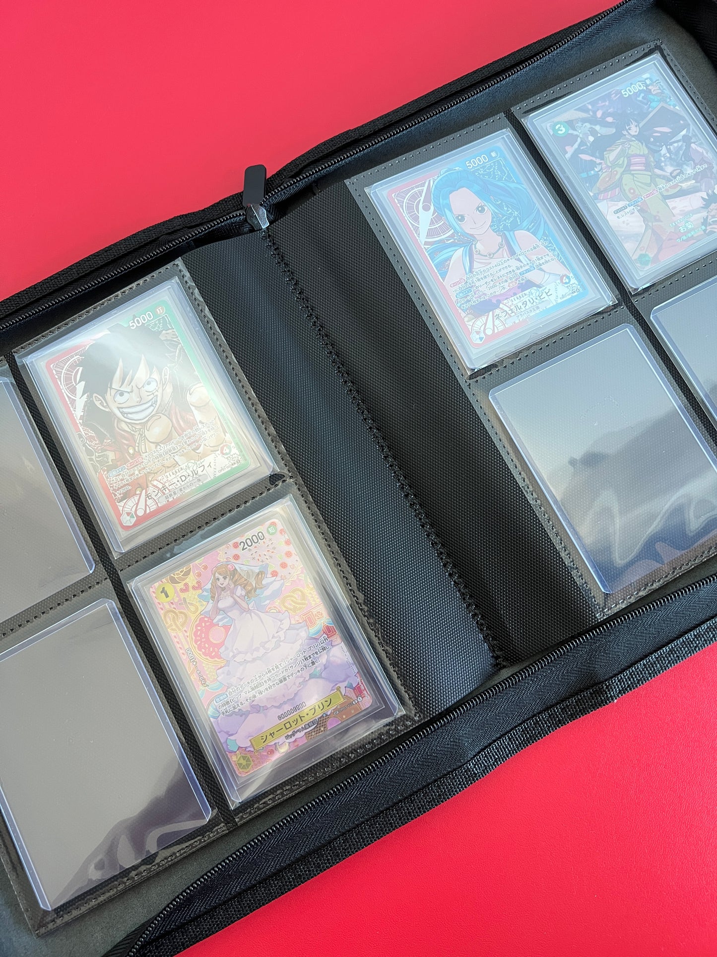 Top Loader Zip Binder 4 Pocket - LEATHER (3 Colors)