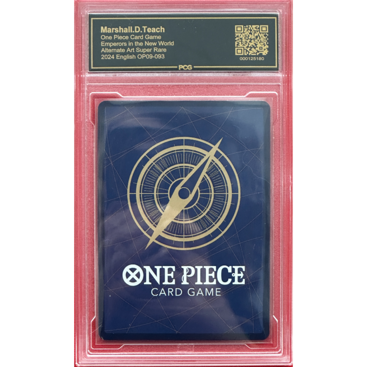 [Set of 3x PCG 10 Slabs] Marshall D. Teach / Blackbeard | MANGA Super Rare Alt Art (OP09-093) [English]