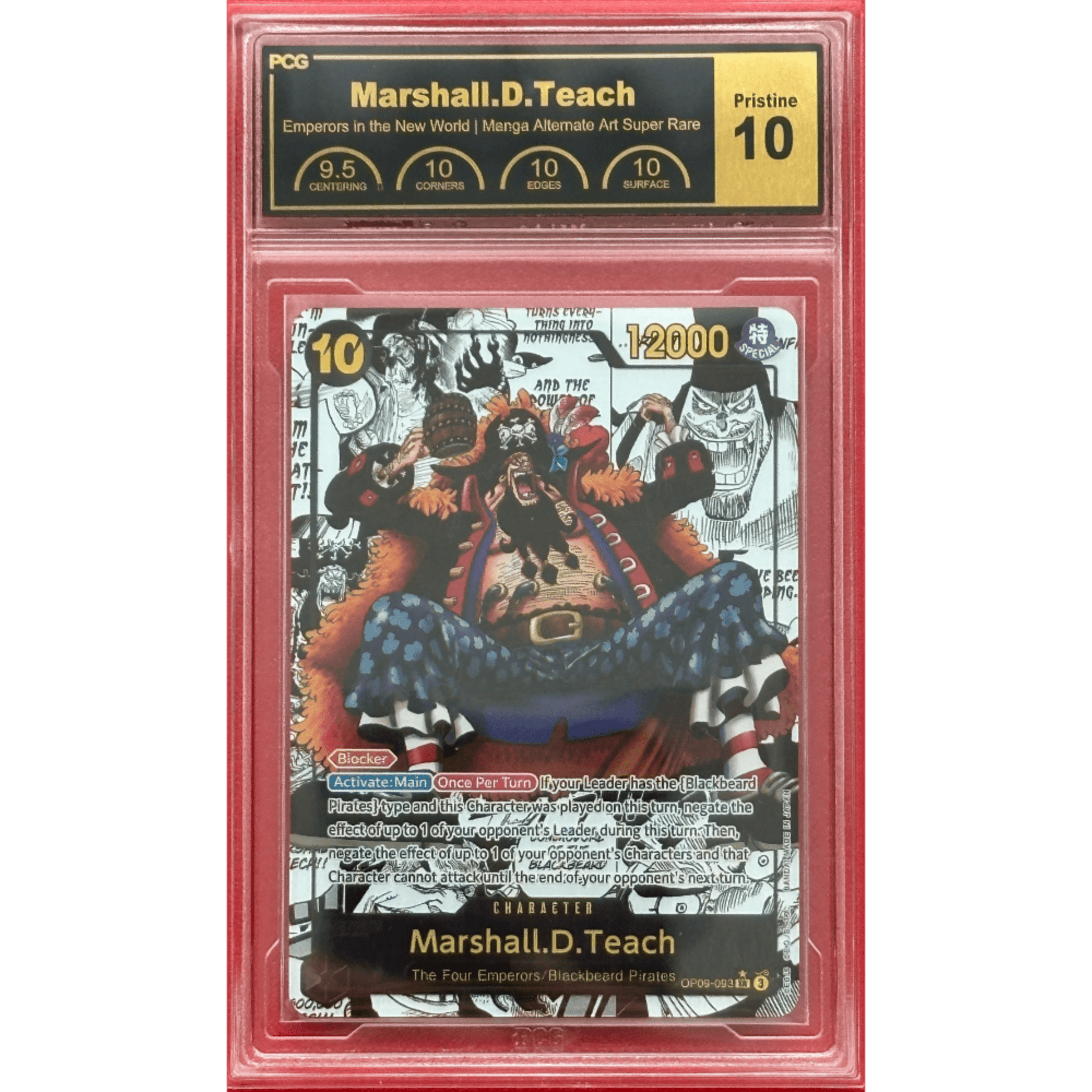 Set of 3x PCG 10 Slabs] Marshall D. Teach | MANGA Alt Art (OP09