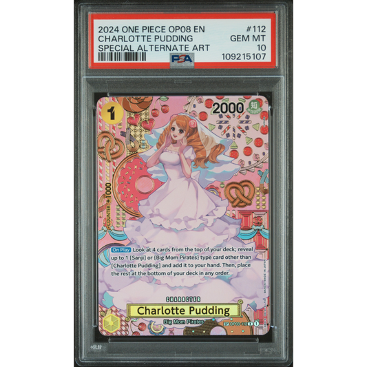 [PSA 10] Charlotte Pudding | SP Rare Alt Art (OP03-112) [English]