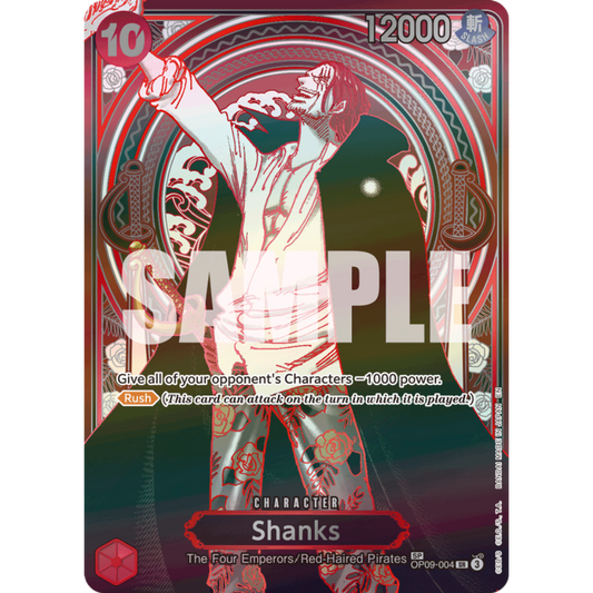 SILVER Shanks (OP09-004) | SP Super Rare Alt Art [ENG]