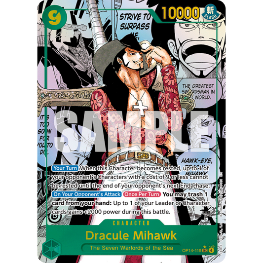 Dracule Mihawk (OP14-119) | MANGA Secret Alt Art [ENG]