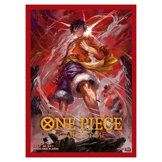 [Sleeves] Monkey D. Luffy - Limited Card Sleeve (70 Pack) Red