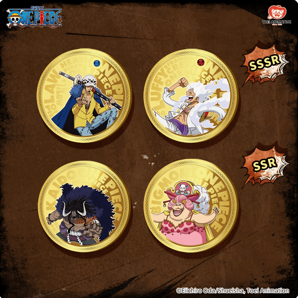 [Blind Box] ONE PIECE - 25th Anniversary Commemorative Gold Coin - Card Piece
