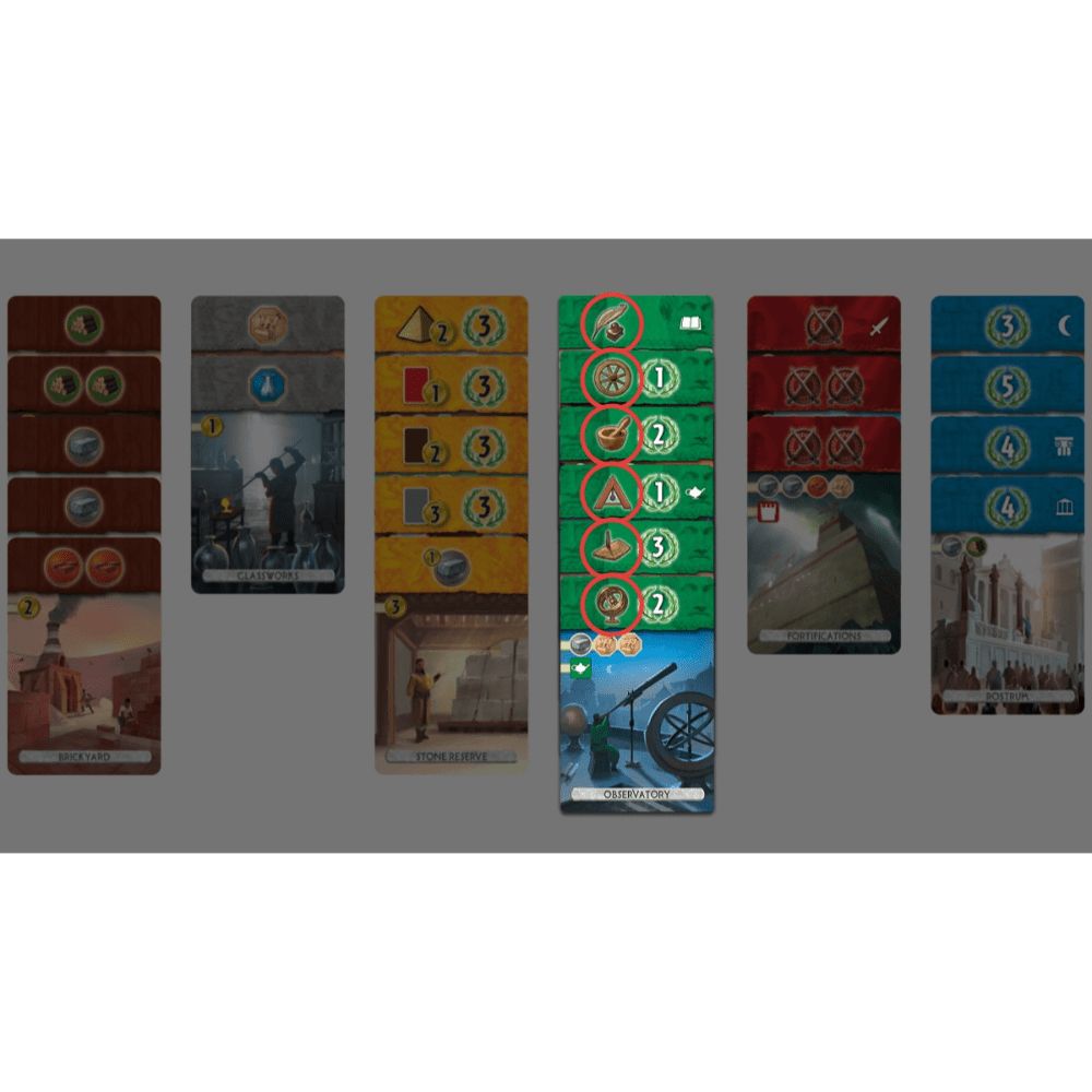 [Board Game] 7 Wonders Duel - Card Piece