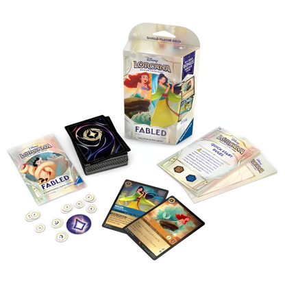 DISNEY LORCANA - Fabled Starter Deck - Ariel / Mulan - Card Piece