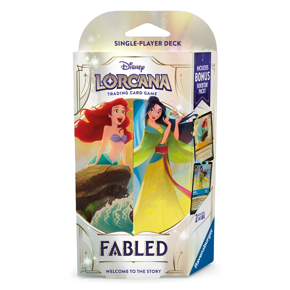 DISNEY LORCANA - Fabled Starter Deck - Ariel / Mulan - Card Piece