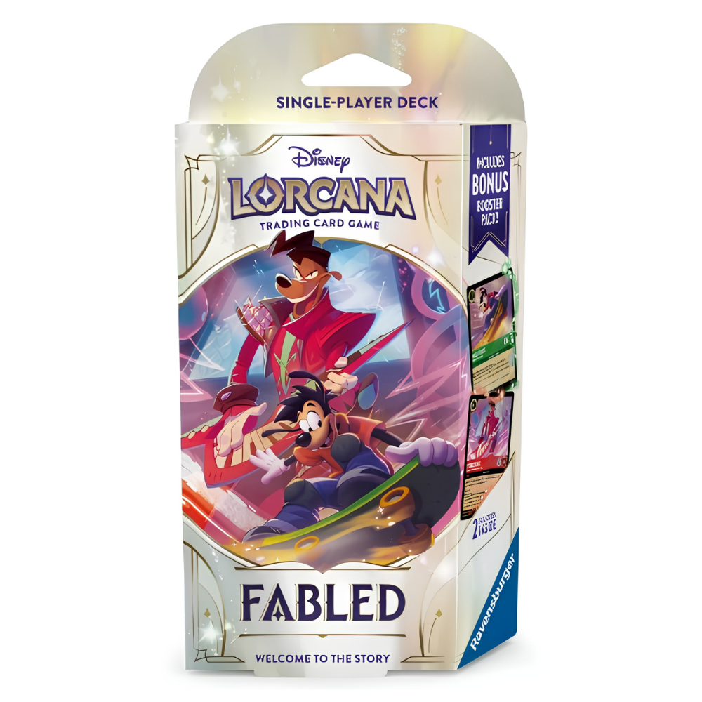 DISNEY LORCANA - Fabled Starter Deck - Powerline / Max Goof - Card Piece