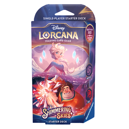 DISNEY LORCANA - Shimmering Skies Starter Deck - Elsa / Wreck It Ralph - Card Piece