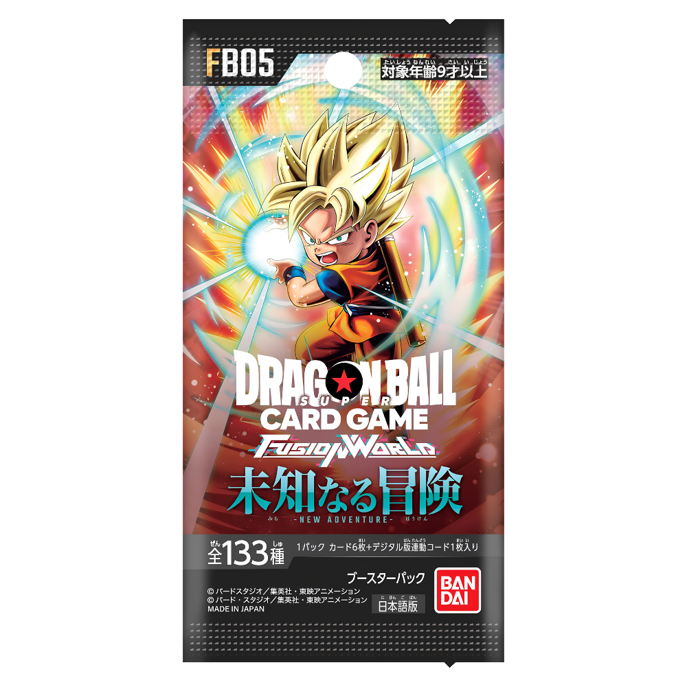 DRAGON BALL FUSION WORLD [FB-05] New Adventure Booster Box (Japanese) - Card Piece